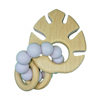 Wooden Silicone Leaf Teether - Helaya
