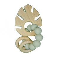 Wooden Silicone Leaf Teether - Helaya