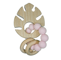 Wooden Silicone Leaf Teether - Helaya