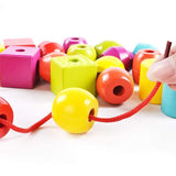 Geometric Shape Wooden Lacing Beads Set - Helaya