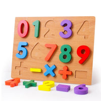 Wooden Alphabet and Number Puzzles - Helaya