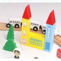 82 Pieces 3.2kg Wooden Train Track - Helaya