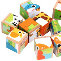 6 Side Wooden Cubic Puzzle - Helaya