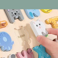 Wooden Animal Picture Alphabet - Helaya