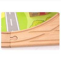 82 Pieces 3.2kg Wooden Train Track - Helaya