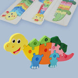 Wooden Large Animal & Number Puzzle - Helaya