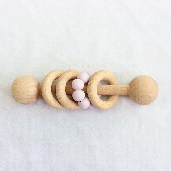 Wooden Teething Rattle - Helaya