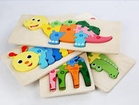 Wooden Large Animal & Number Puzzle - Helaya