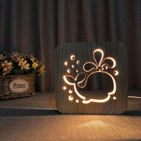 Wooden Attractive Night Lamp - Helaya