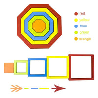 Wooden Geometric Shape Puzzles - Helaya