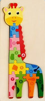 Wooden Large Animal & Number Puzzle - Helaya