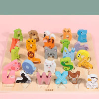 Wooden Animal Picture Alphabet - Helaya