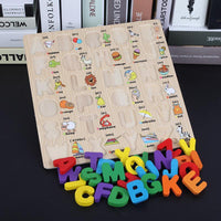 Wooden Alphabet with Pictures - Helaya