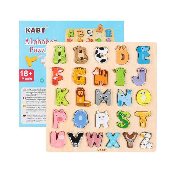 Wooden Animal Picture Alphabet - Helaya