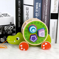 Pull Along Animals with Shape Sorting - Helaya