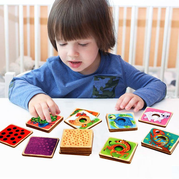 Animal Skin Pattern Matching Wooden Tiles - Helaya