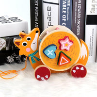Pull Along Animals with Shape Sorting - Helaya