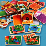Animal Skin Pattern Matching Wooden Tiles - Helaya