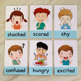 Montessori Emotions Learning Flash Cards - Helaya