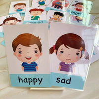 Montessori Emotions Learning Flash Cards - Helaya