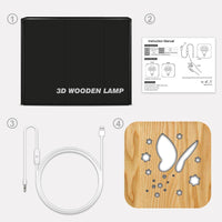 Wooden Attractive Night Lamp - Helaya
