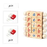 Children's Alphabet Wooden Spelling Cube Montessori Educational Toys - Helaya