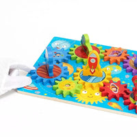 Wooden Spinning Gear Play Set