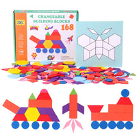 Pattern Blocks 168 Pieces Set