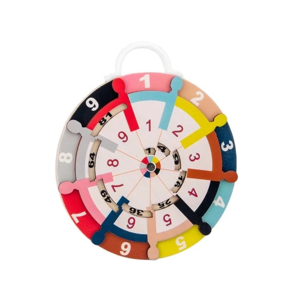 Wooden Two sided Maths Turnable Game Toy