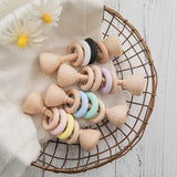 Wooden Rattles with Rings - Helaya