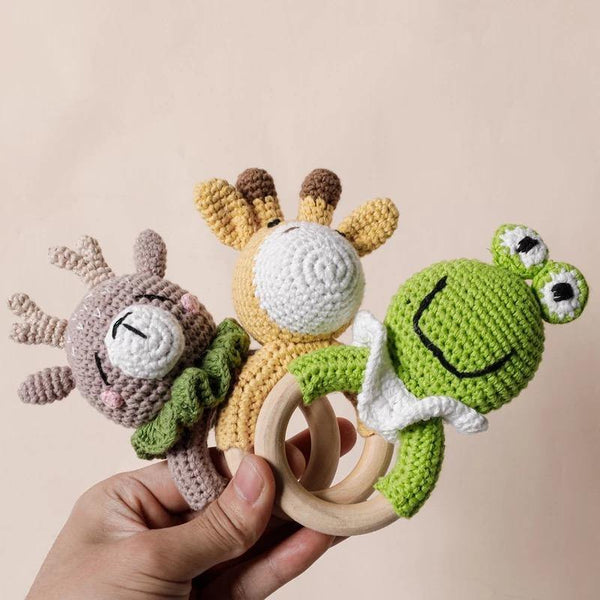 Beechwood Crochet Infant Rattle - Helaya