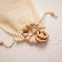 Wooden Teether with Beads