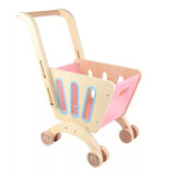 Wooden Shopping Cart-Pretend Play Shopping - Helaya