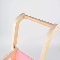 Wooden Shopping Cart-Pretend Play Shopping - Helaya