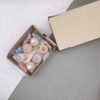 Colour Sorting Beads Tray with Wooden Cups - Helaya