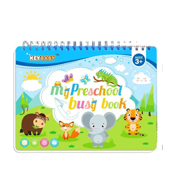 Pre School Busy Book- Montessori Learning Activity Book - Helaya