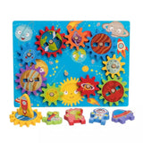 Wooden Spinning Gear Play Set