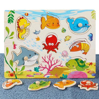 Wooden Peg Puzzle with Names- Learning Aids - Helaya