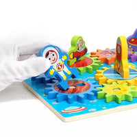 Wooden Spinning Gear Play Set