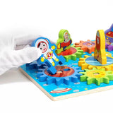Wooden Spinning Gear Play Set