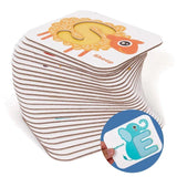 Fun Learning wooden Letter and Number Tiles with Pictures - Helaya
