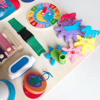 Wooden Big Busy Board- Montessori Learning - Helaya