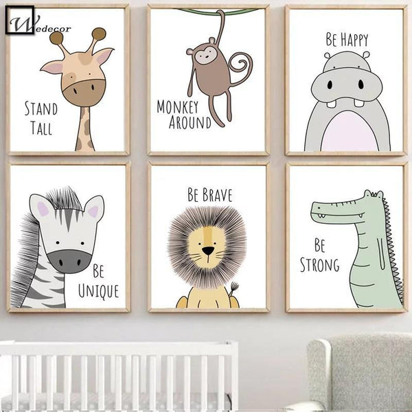 Animal Wall Canvas (Unframed) - Helaya