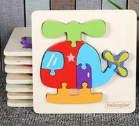 Wooden Picture Puzzles with Name Tags - Helaya
