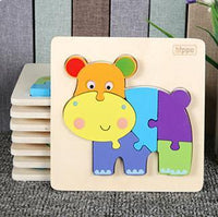 Wooden Picture Puzzles with Name Tags - Helaya