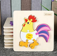 Wooden Picture Puzzles with Name Tags - Helaya