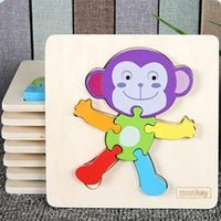 Wooden Picture Puzzles with Name Tags - Helaya