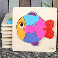 Wooden Picture Puzzles with Name Tags - Helaya